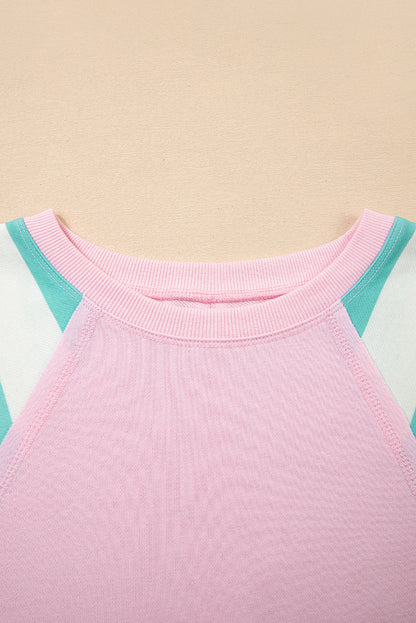Threaded Pear Vanessa Patchwork Raglan Pullover Top