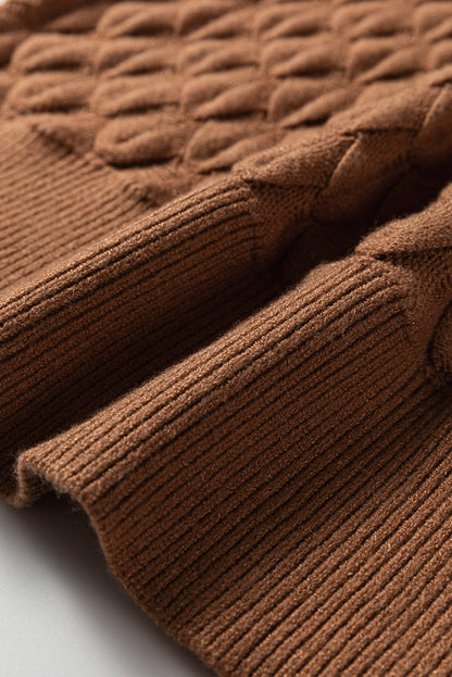 Threaded Pear Malaysia Ribbed Short Sleeve Sweater