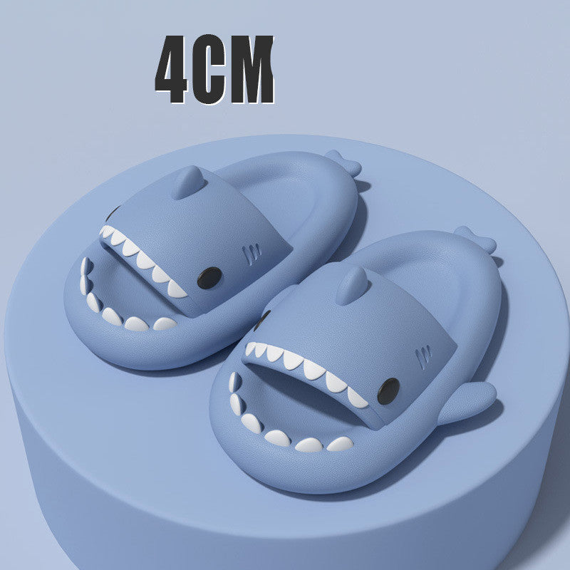 Funny Shark Cartoon Slides for Adults | Indoor & Outdoor Thick Sole Shark Slippers | Non-Slip EVA Cloud Slides for Men & Women