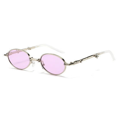Foldable Small Frame Light-Tinted Sunglasses – Women’s Luxury Style