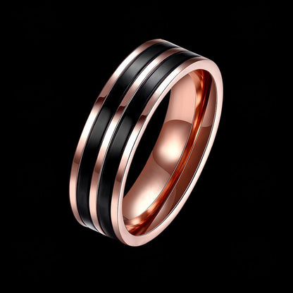 Men’s Titanium Steel Fashion Ring | Luxury Minimalist Band for Men | High-Sense Durable Titanium Jewelry | Trendy Matte Finish Comfort-Fit Ring | 2026 High-Fashion Male Statement Jewelry | Scratch-Resistant Band