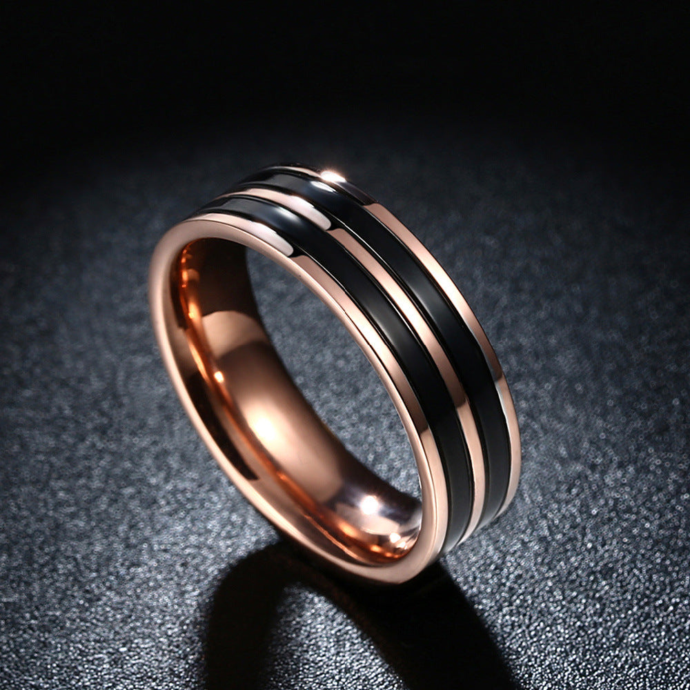 Men’s Titanium Steel Fashion Ring | Luxury Minimalist Band for Men | High-Sense Durable Titanium Jewelry | Trendy Matte Finish Comfort-Fit Ring | 2026 High-Fashion Male Statement Jewelry | Scratch-Resistant Band