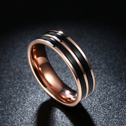 Men’s Titanium Steel Fashion Ring | Luxury Minimalist Band for Men | High-Sense Durable Titanium Jewelry | Trendy Matte Finish Comfort-Fit Ring | 2026 High-Fashion Male Statement Jewelry | Scratch-Resistant Band