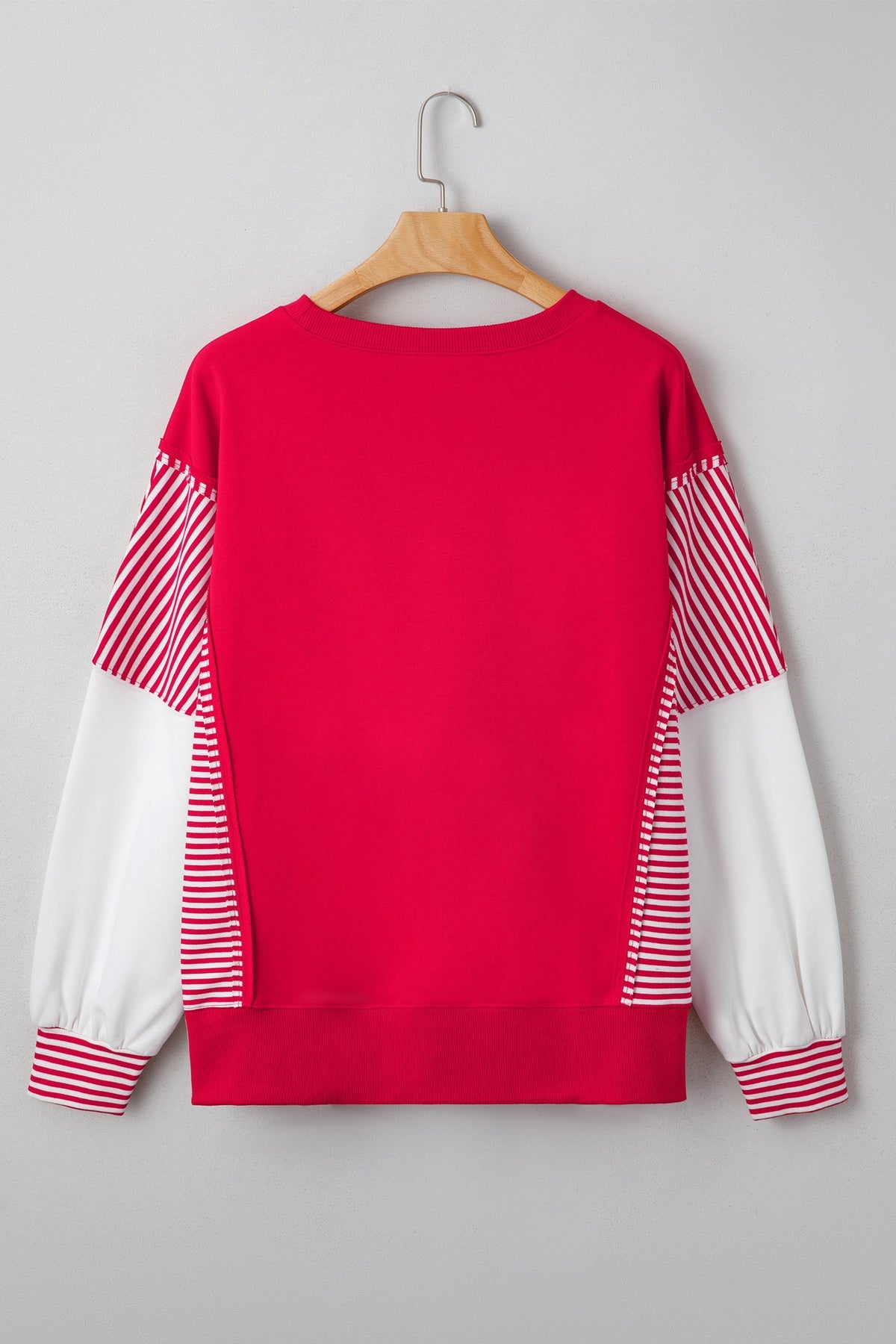 Threaded Pear Aaliyah Patchwork Sleeve Colorblock Sweatshirt