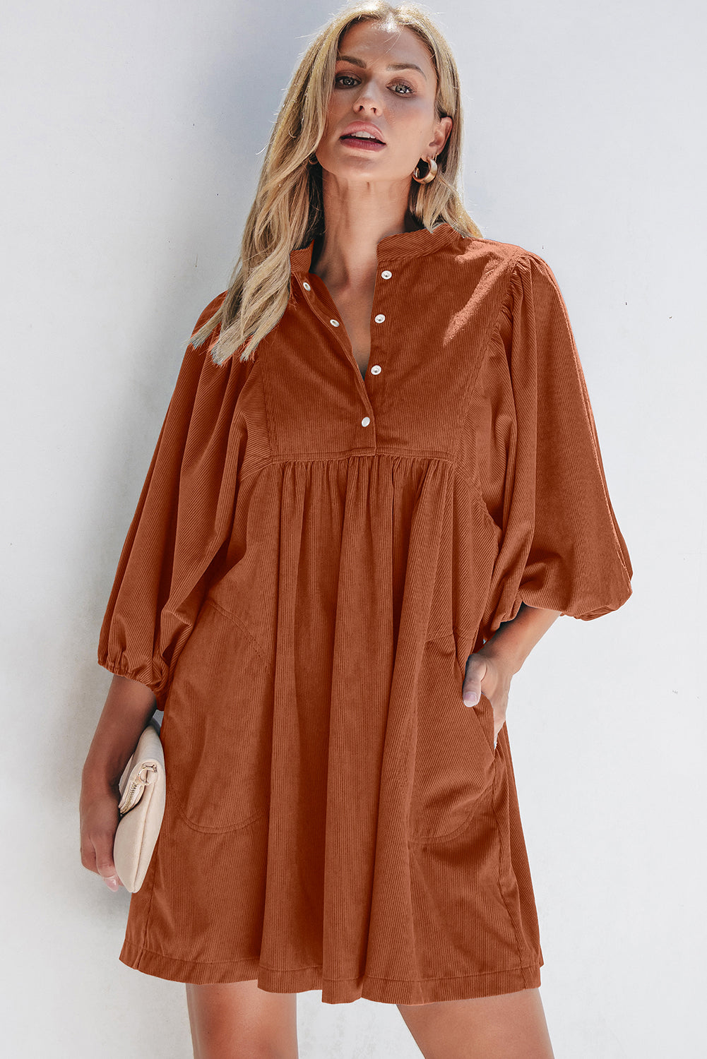 Threaded Pear Kaylee Waist Bracelet Sleeve Dress