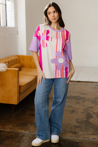Threaded Pear Kallie Half Sleeve Loose Top