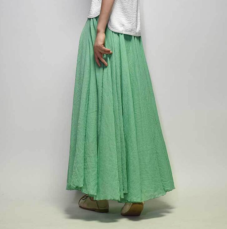 Saia Summer Skirt | High-Sense Lightweight Flowing Waistband | Trendy Minimalist Sleek A-Line Skirt | Luxury-Label Statuesque Radiant Apparel | 2026 High-Fashion Emerald-Luxe Essential