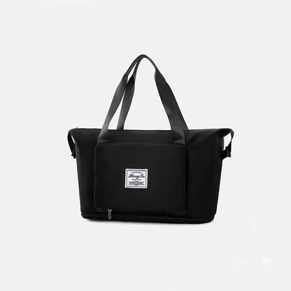 Foldable Large Capacity Travel Bag for Women | Waterproof Oxford Gym & Fitness Tote | Expandable Weekender Overnight Bag | Portable Lightweight Carry-on for Travel & Hospital