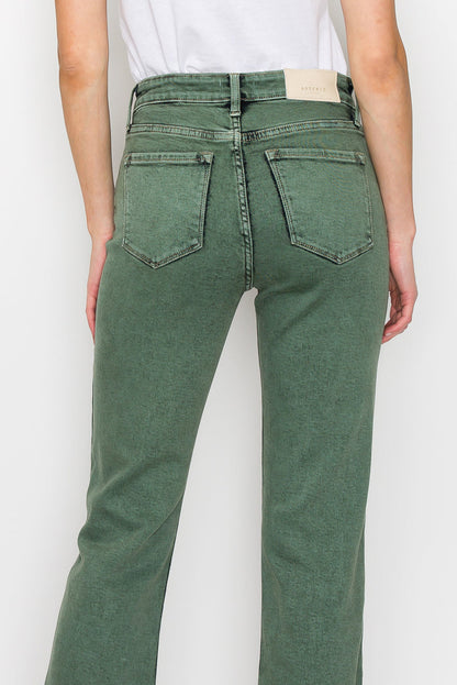 Elena Tummy Control High Rise Straight Jeans