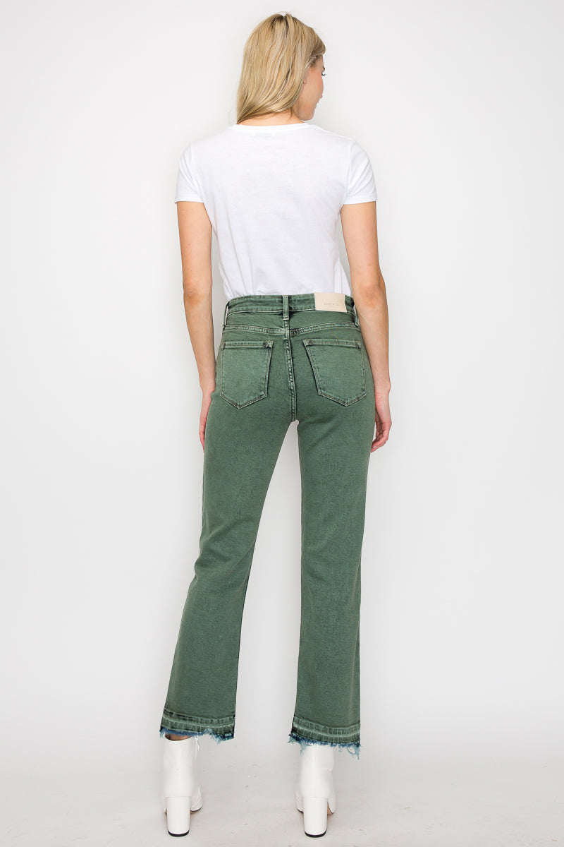 Elena Tummy Control High Rise Straight Jeans