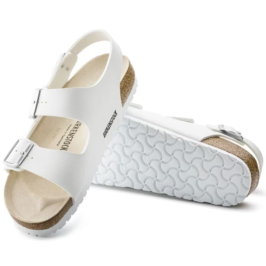 Birkenstock Milano Birko-Flor White Sandals
