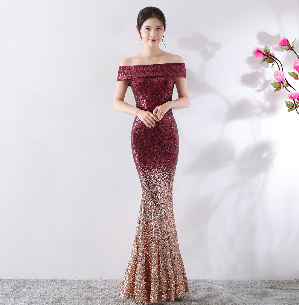 Women’s Birthday Party Slimming Host Dress | High-Sense Formal Long Evening Gown | Trendy Minimalist Body-Sculpting Party Wear | Luxury-Label Statuesque Gala Dress | 2026 High-Fashion Radiant Event Essential