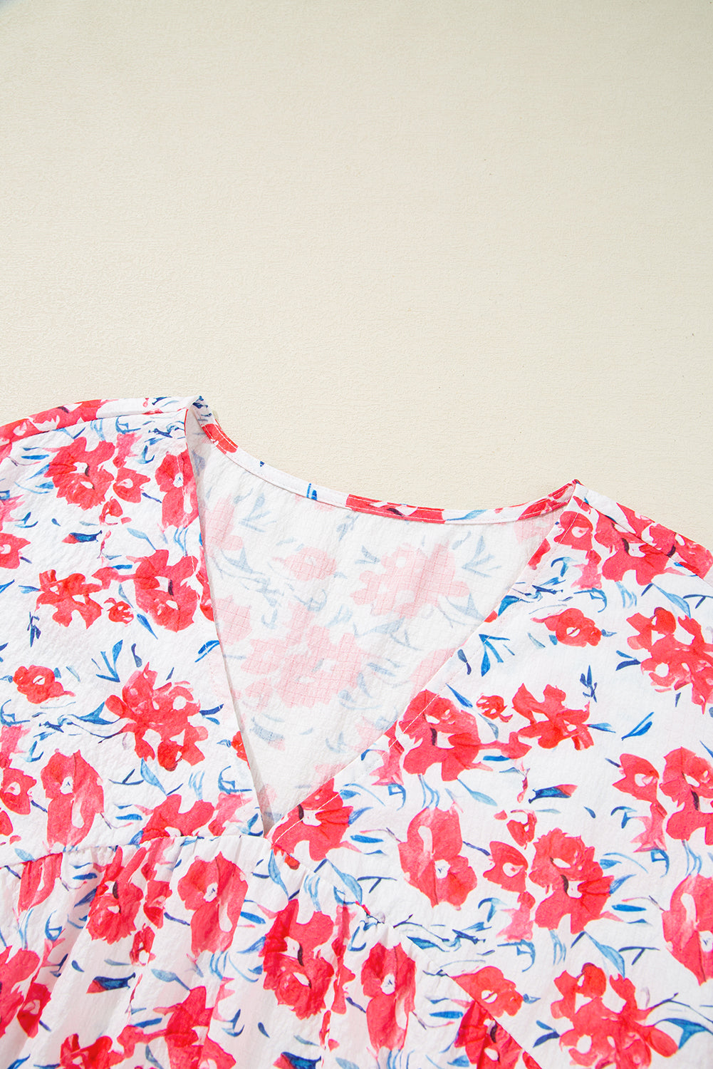 Threaded Pear Zariah Ruffled Half Sleeve PLUS Dress