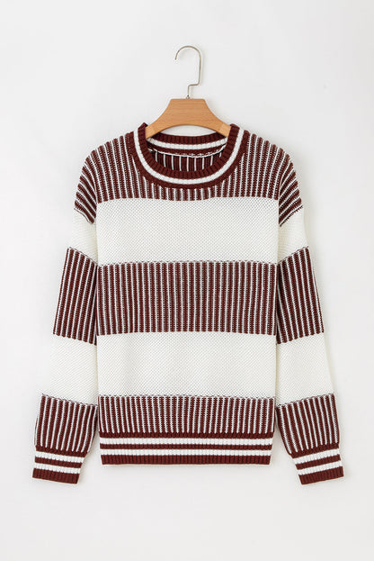 Threaded Pear Haley Drop Shoulder Loose Sweater