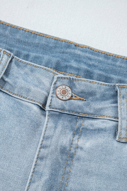 Threaded Pear Kimberly Length Distressed Skinny Jeans
