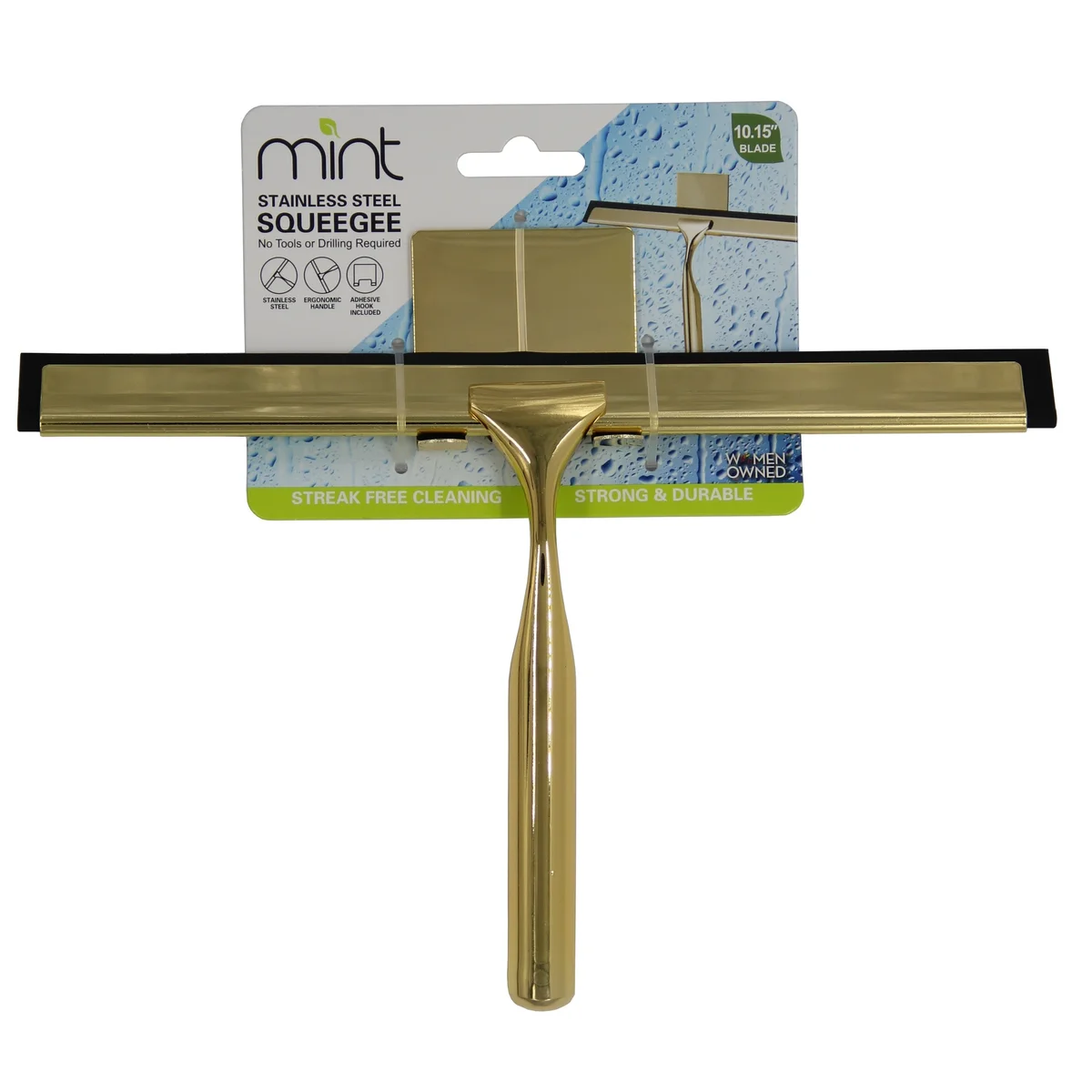 10" Shower Squeegee with 3M Hanger