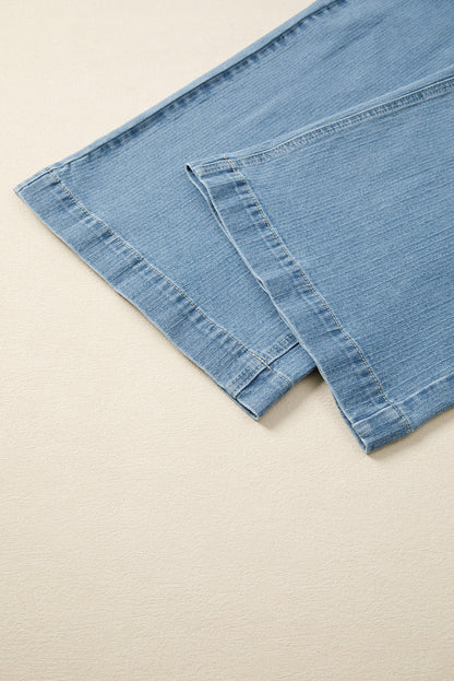 Threaded Pear Adelyn Textured Wide Leg PLUS Jeans