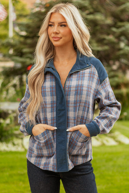 Threaded Pear Latara Zip Up Snap Jacket