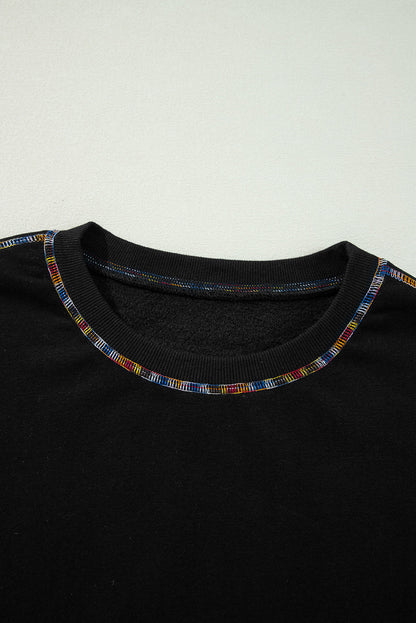 Threaded Pear Jordyn Rainbow Pullover Sweatshirt