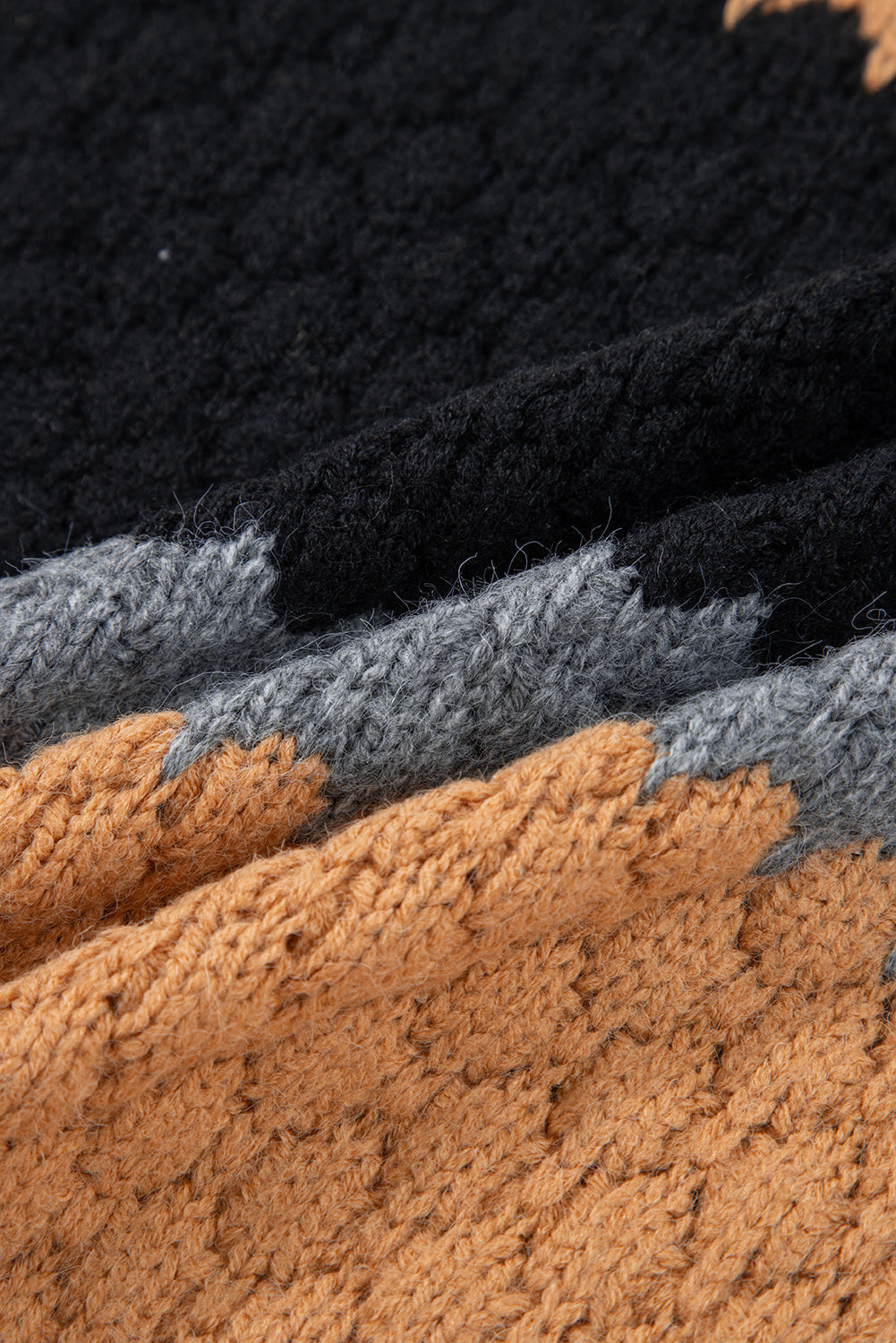 Threaded Pear Abigail Block High Baggy Sweater