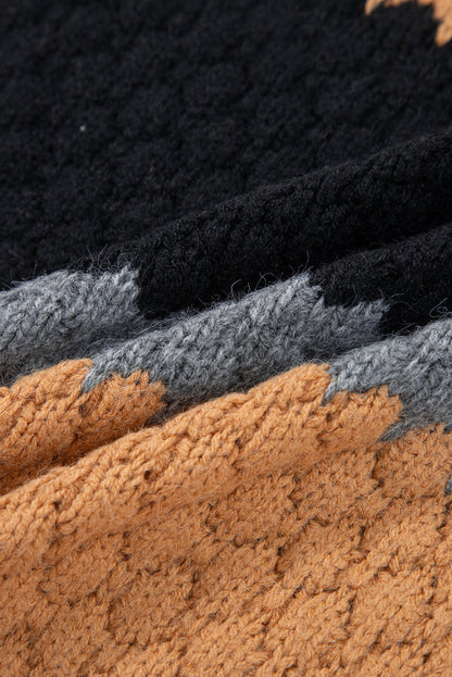Threaded Pear Abigail Block High Baggy Sweater