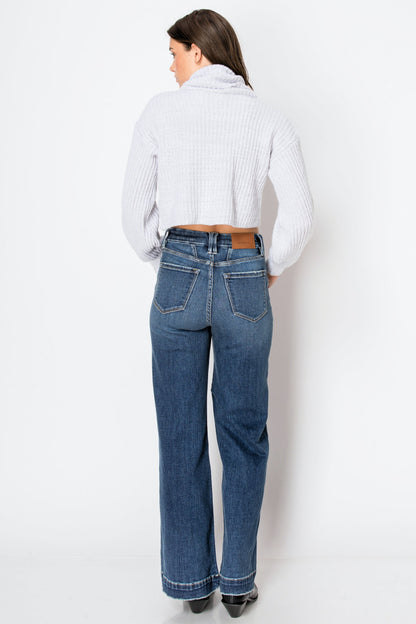 Cindy Tummy Control 90's Vintage Stretch Wide Jeans