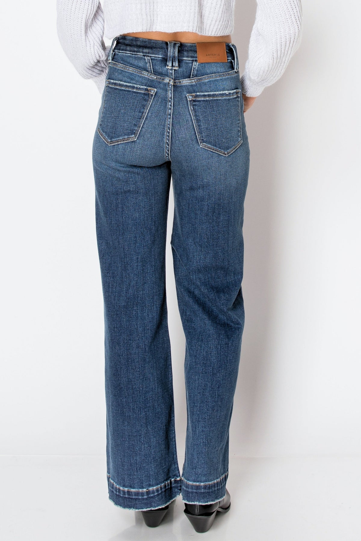 Cindy Tummy Control 90's Vintage Stretch Wide Jeans