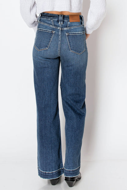 Cindy Tummy Control 90's Vintage Stretch Wide Jeans
