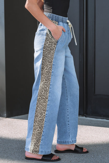 Threaded Pear Avianna Panel Wide Leg Jeans