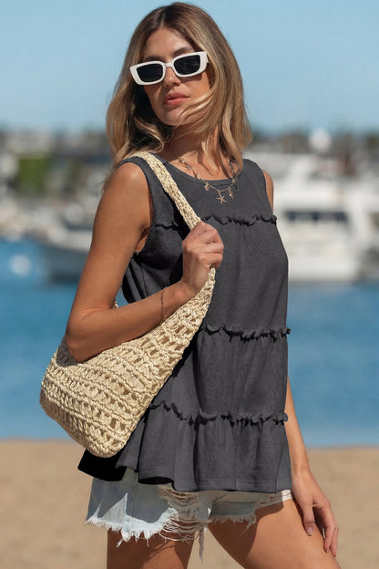 Threaded Pear Macie a Line Tank Top