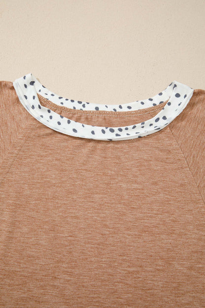 Threaded Pear Abigail Color Block Patchwork PLUS Tee