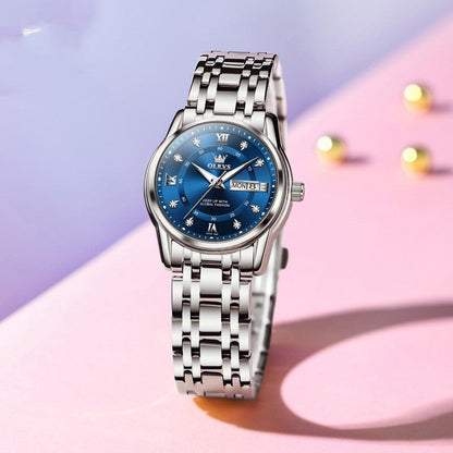 Women’s Roman Scale Fashion Watch | Waterproof Calendar Quartz Wristwatch | High-Sense Executive Ladies Timepiece | Trendy Minimalist Roman Numeral Watch | 2026 High-Fashion Luxury Waterproof Watch