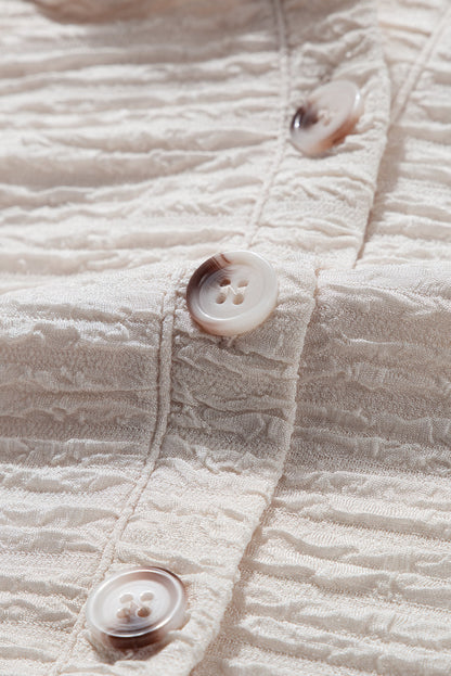 Threaded Pear Madison Textured Drawstring Henley Hoodie