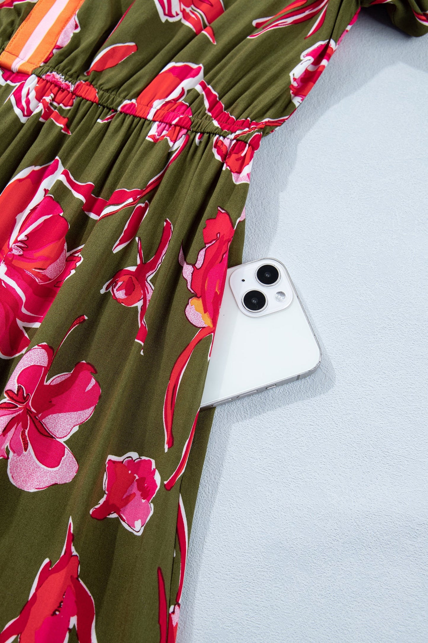 Threaded Pear Renata Ruffle Hem Maxi Dress