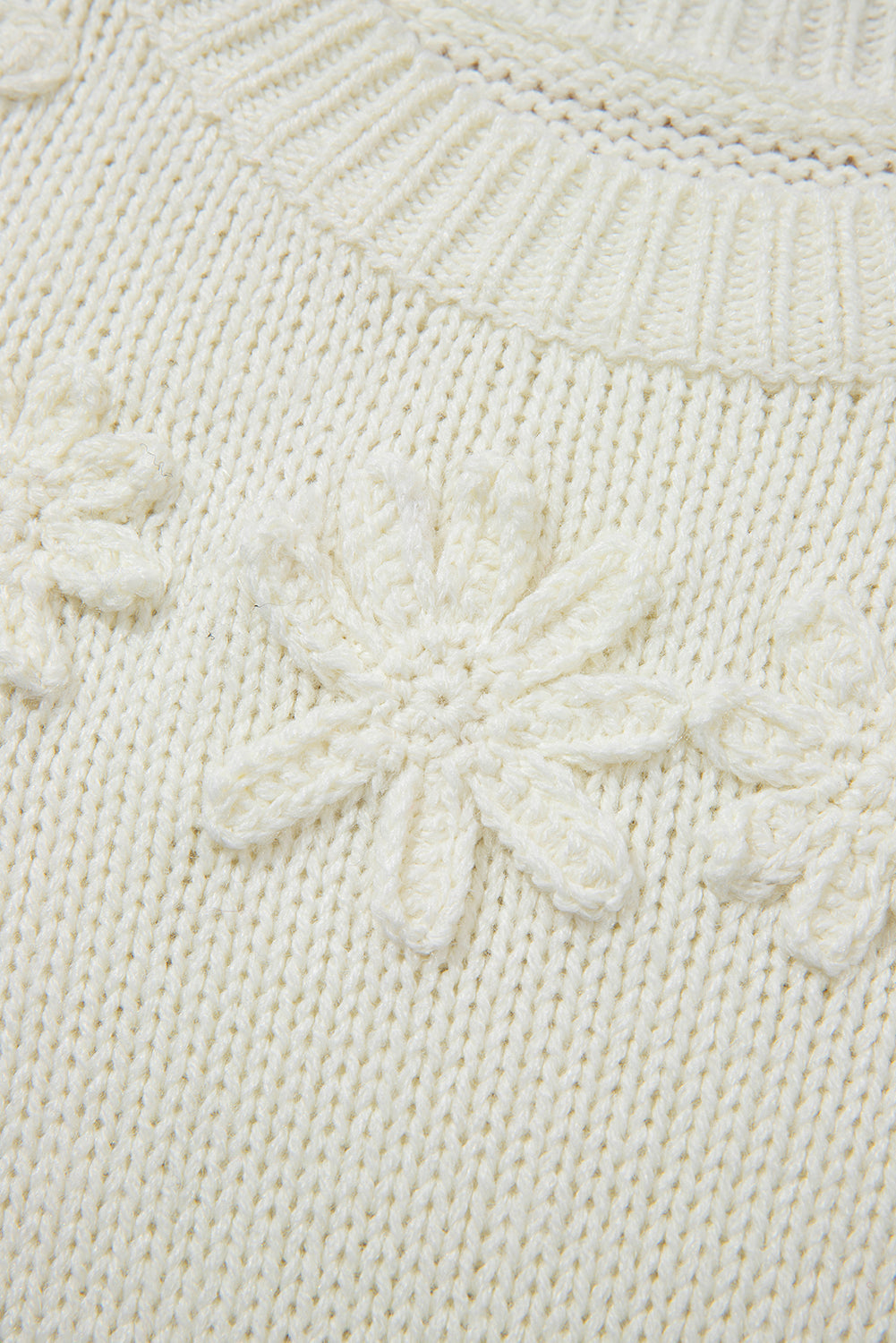 Threaded Pear Rheakara Textured Puff Sleeve Sweater