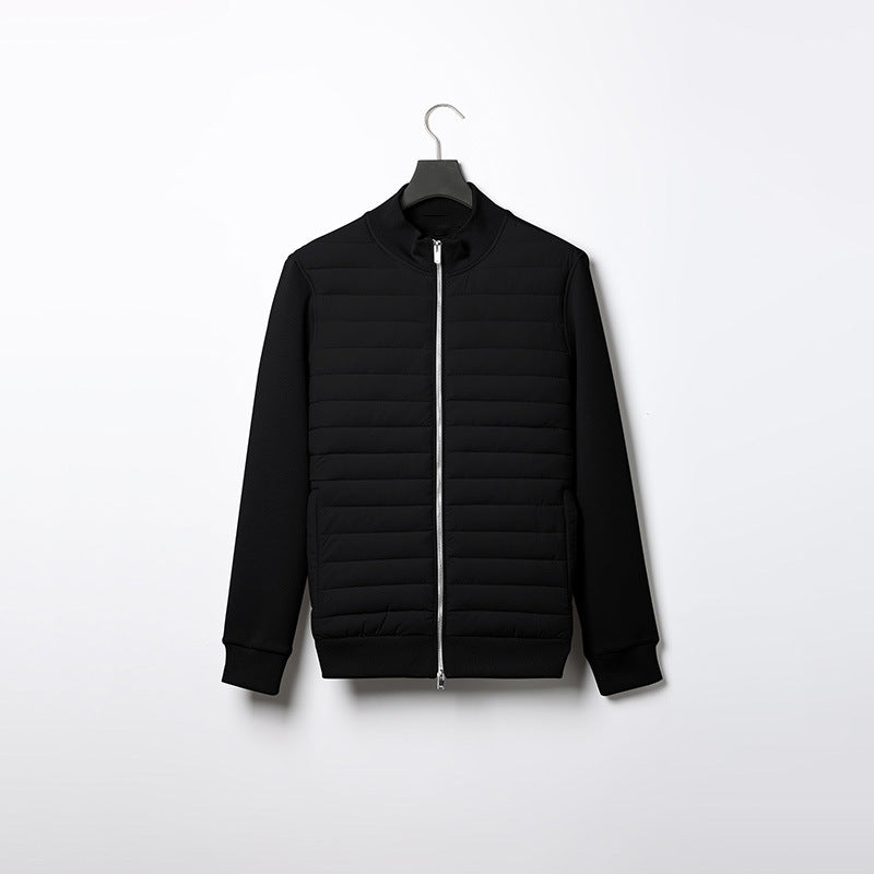 Men’s Lightweight Stand Collar Knit Jacket