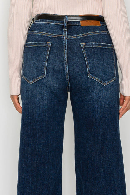 Camille High Rise Cropped Palazzo Jeans