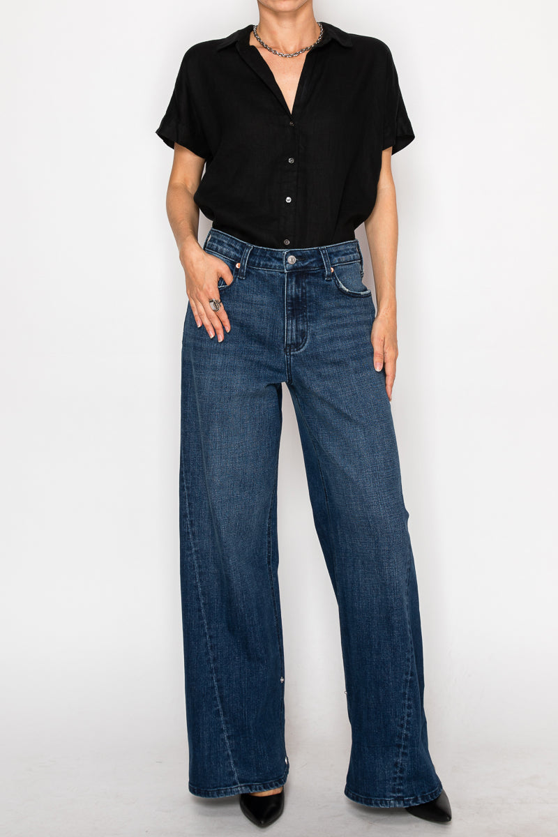 Athena Inseam Transform High Rise A-wide Jeans