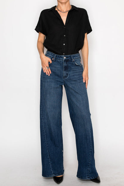 Athena Inseam Transform High Rise A-wide Jeans