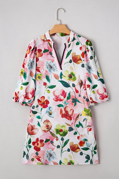 Threaded Pear Aliya Half Sleeve Shift Dress