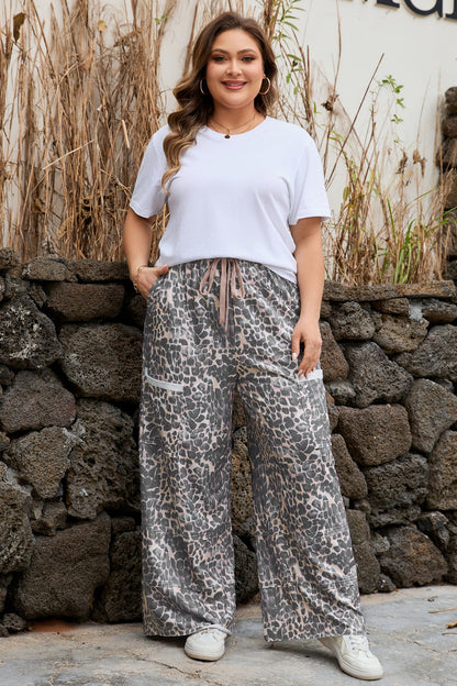 Threaded Pear Hadley Patch Drawstring Loose PLUS Pants