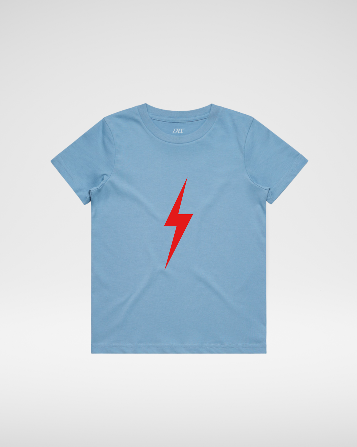 Crimson Bolt Tee - Cloud Blue