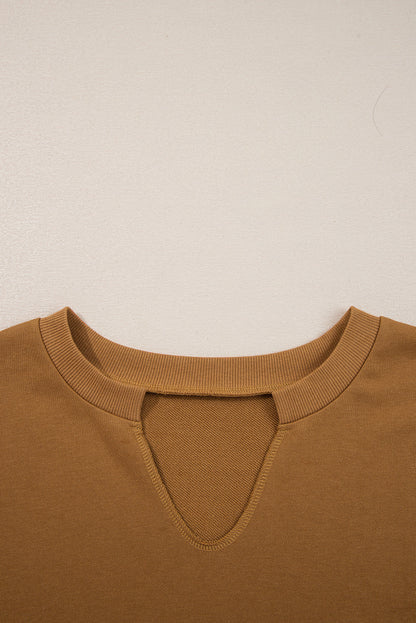 Threaded Pear Isabella High Low Patchwork Sweatshirt