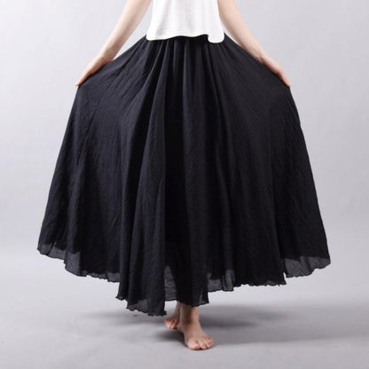 Saia Summer Skirt | High-Sense Lightweight Flowing Waistband | Trendy Minimalist Sleek A-Line Skirt | Luxury-Label Statuesque Radiant Apparel | 2026 High-Fashion Emerald-Luxe Essential