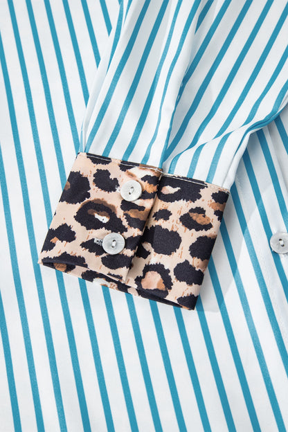 Threaded Pear Savannah Contrast Patchwork Long Shirt