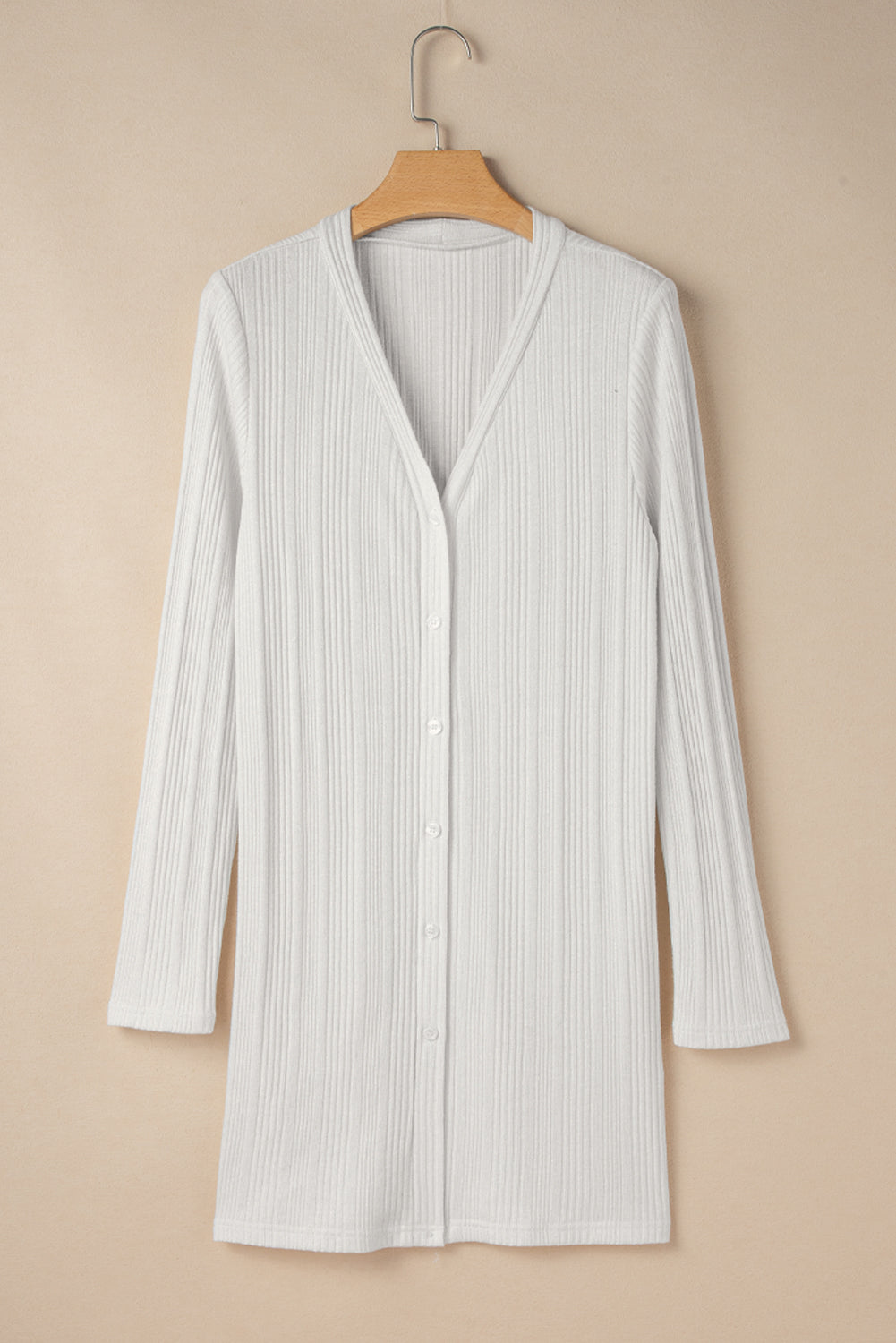 Threaded Pear Gianna Ribbed Up Tunic Cardigan