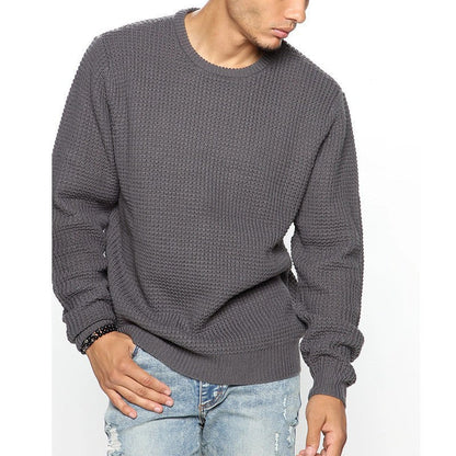 Men’s Casual Long Sleeve Crew Neck Top | High-Sense Loose Fit Urban Pullover | Trendy Minimalist Relaxed Fit Shirt | Luxury-Label Statuesque Men’s Essential | 2026 High-Fashion Radiant Comfort Wear