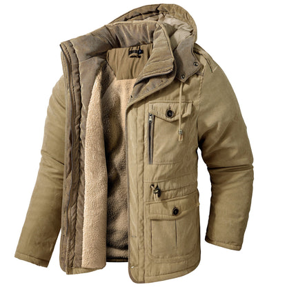 Men's Lambswool Hooded Jacket