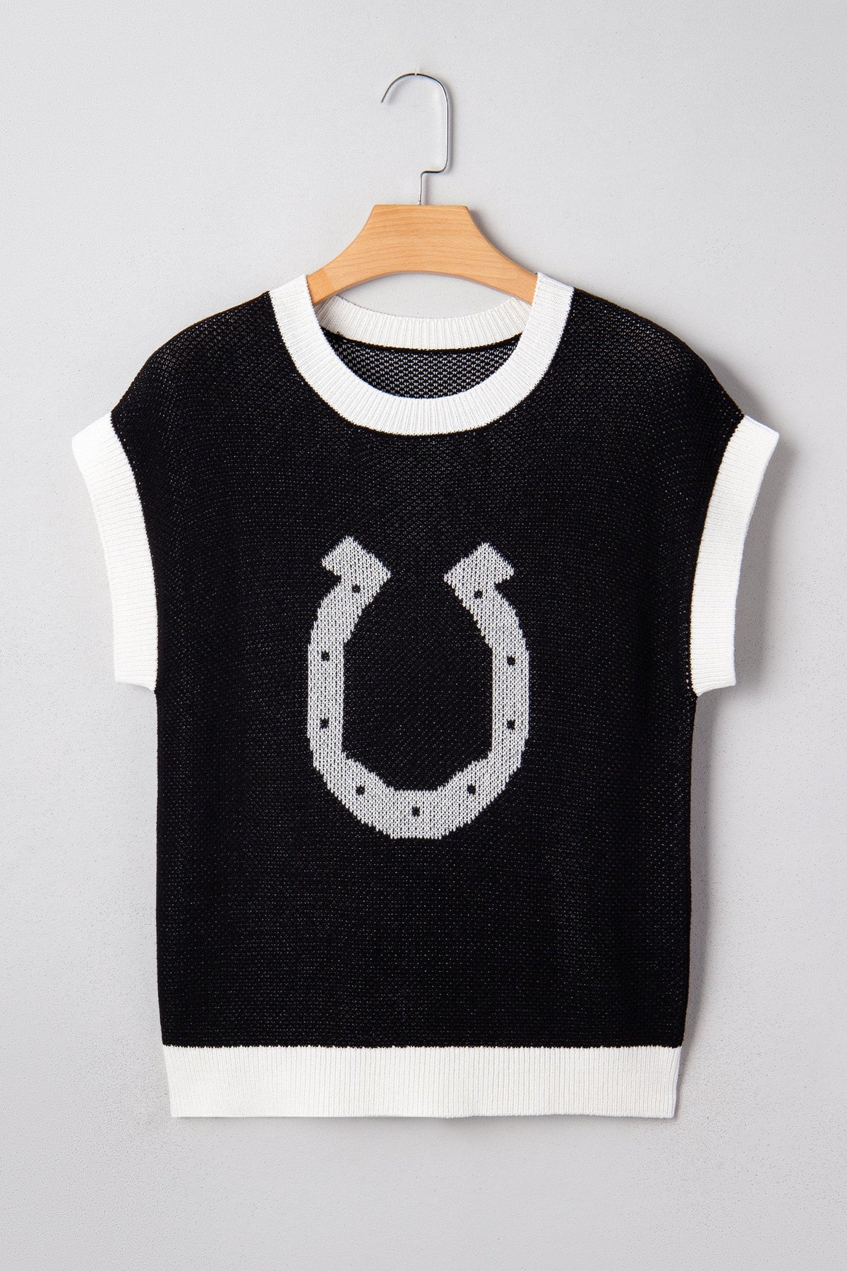 Threaded Pear Evelynn Trim Short Sleeve Sweater