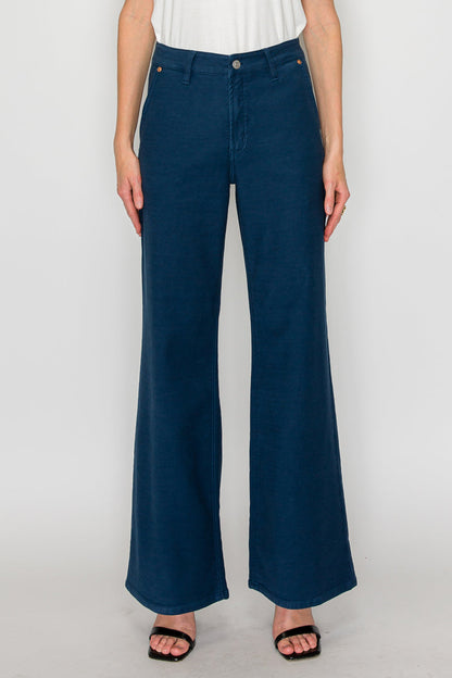 Anastasia Tummy Control High Rise Wide Flare Jeans